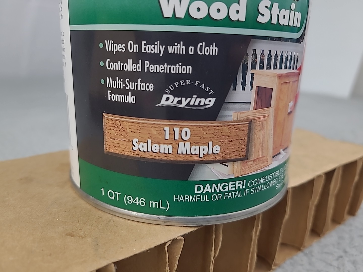 Quart Can ZAR 110 SALEM MAPLE Oil Based Interior Wood Stain