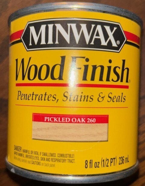 MINWAX PICKLED OAK 260 INTERIOR OIL BASED WOOD FINISH STAIN 1/2 PINT