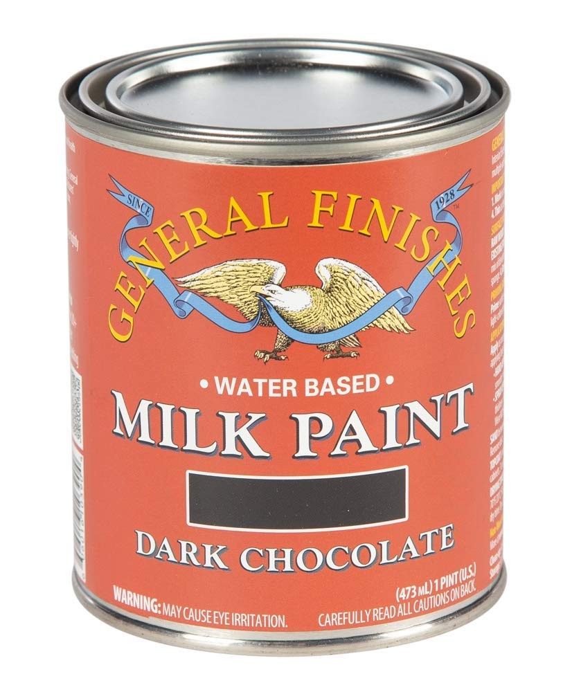 Water Based Milk Paint, 1 Pint, Dark Chocolate