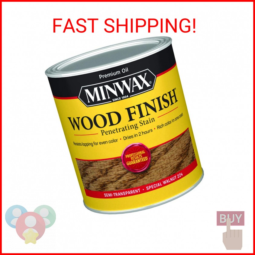 Minwax 70006444 Wood Finish, Special Walnut Stain, Quart
