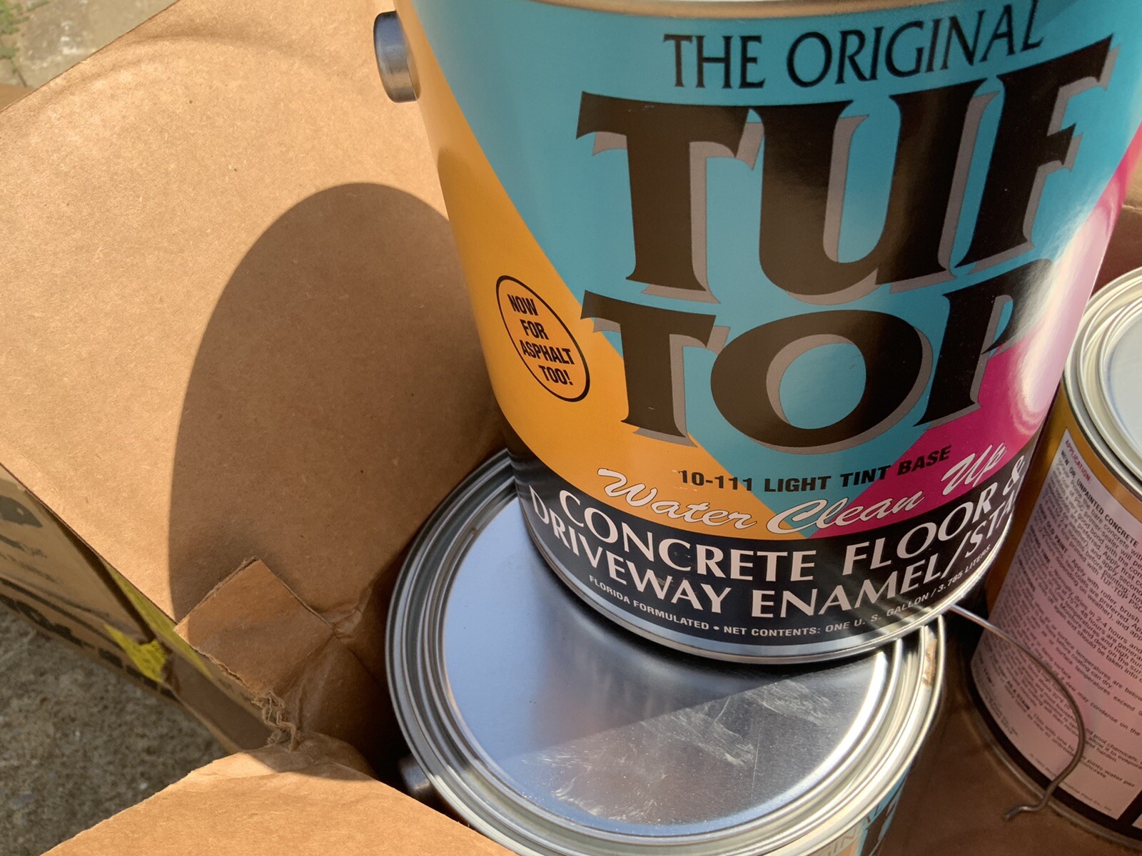 tuf-top 10-111 water cleanup enamel drive pool deck case 4 light tint base