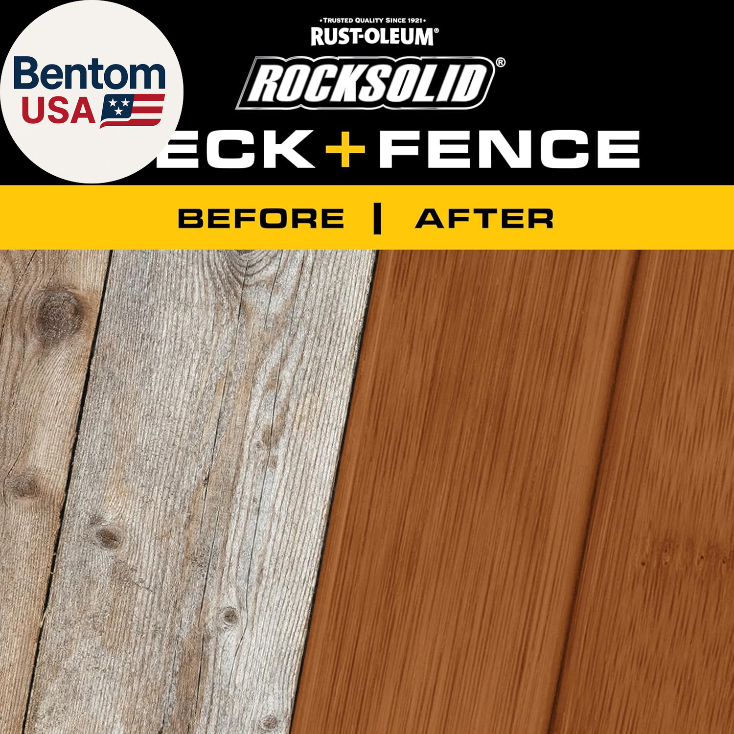 Rocksolid Deck+Fence Protective Stain & Sealer with Turbo Spray System | Oil‑Bas