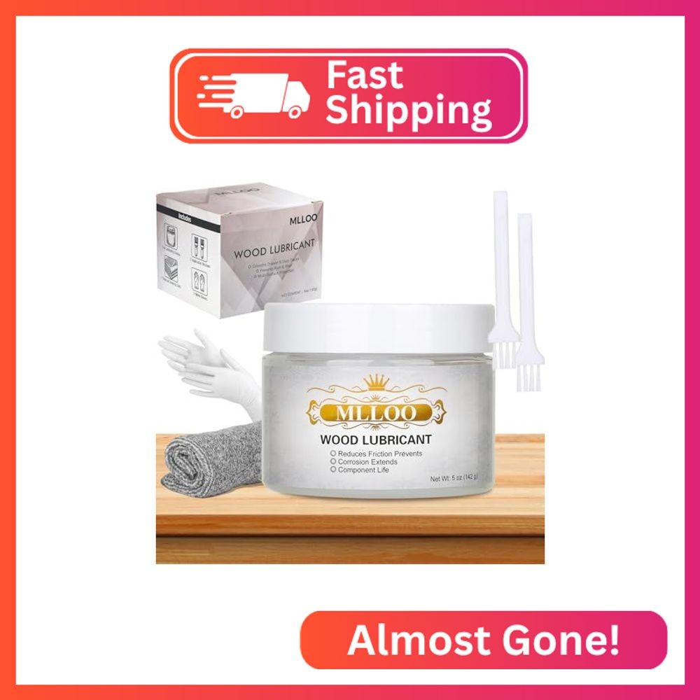 Wood Lubricant Multi-Purpose Paste Wax, 5oz for Home, Restore & Maintain Wooden