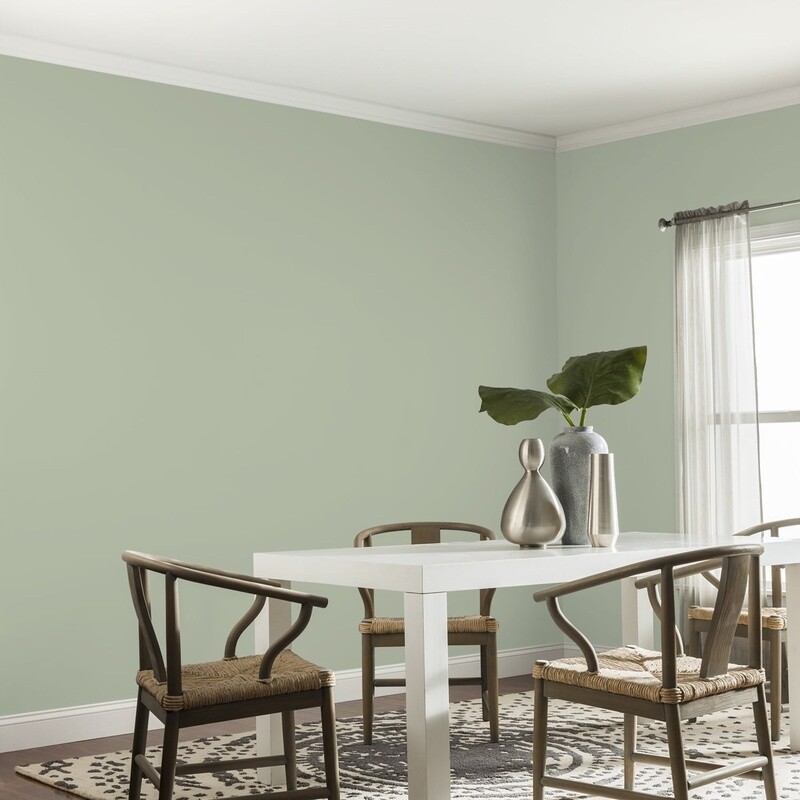 Interior Paint Low VOC Eggshell Quick Dry Washable Green Good Coverage 1 Gal New