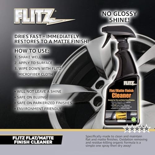 Flat Matte Finish Cleaner – 16oz Bottle of USA-Made Vinyl 12-Pack Unscented