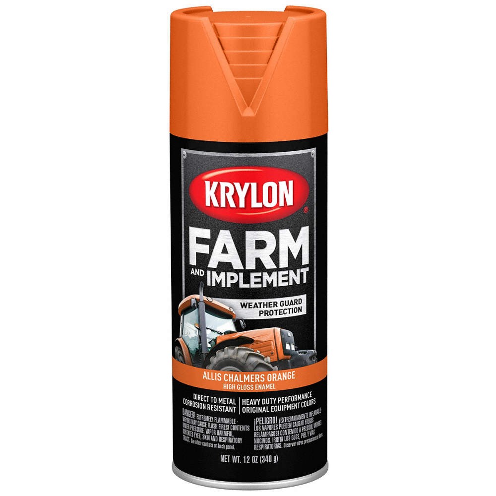 KRYLON K01940008 Spray Paint,Allis Chalmers Orange 54TJ53
