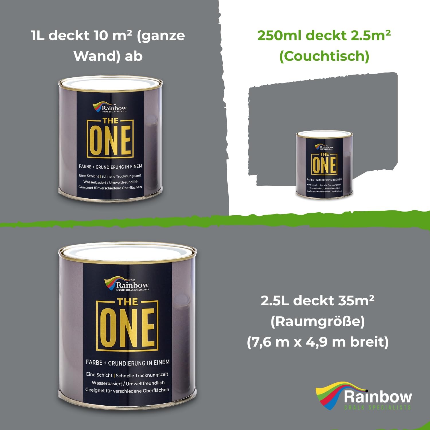 The One – 8.5 Fl Oz/250Ml 1 Coat Decorating For Walls Voc