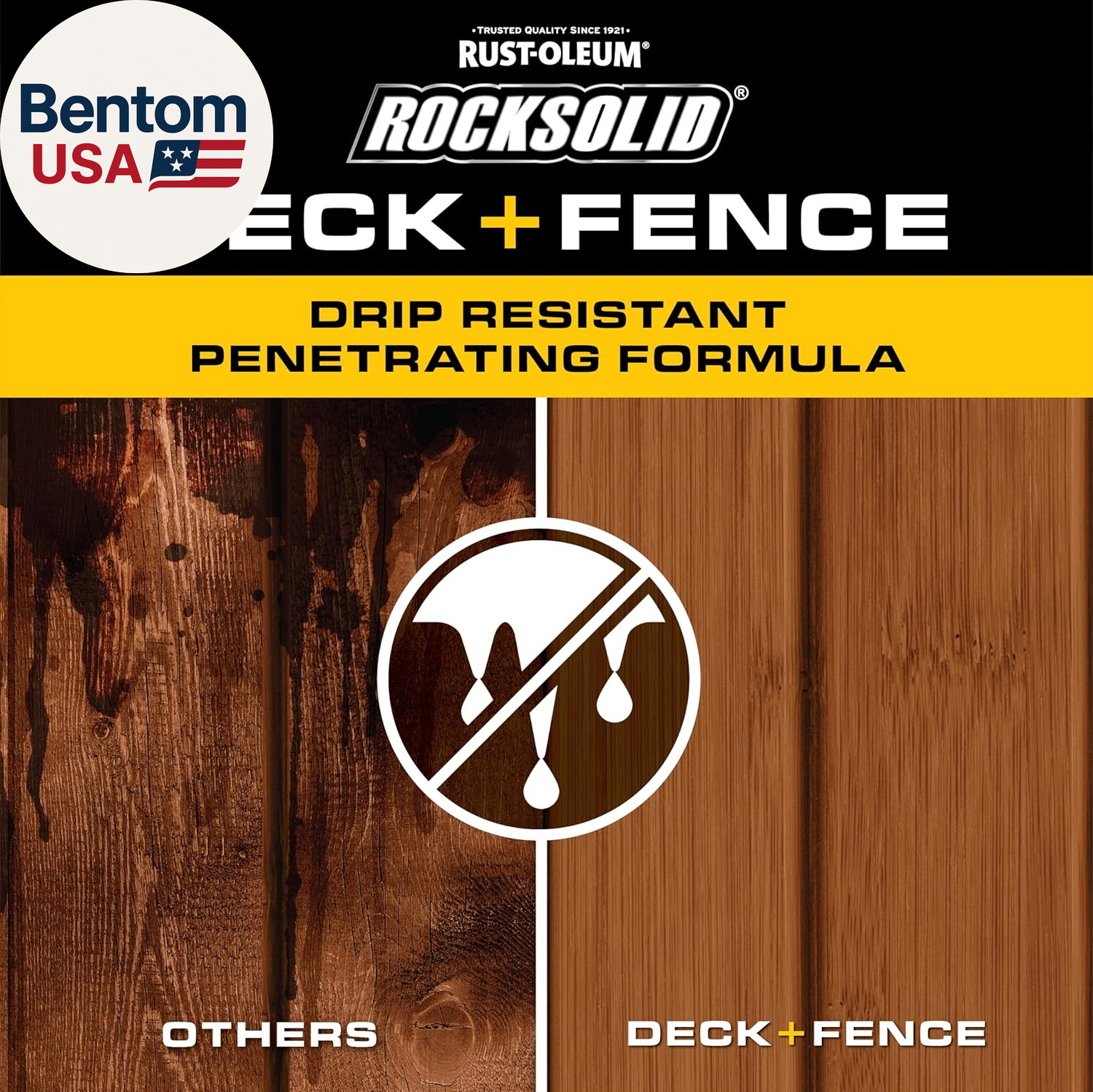Rocksolid Deck+Fence Protective Stain & Sealer with Turbo Spray System | Oil‑Bas