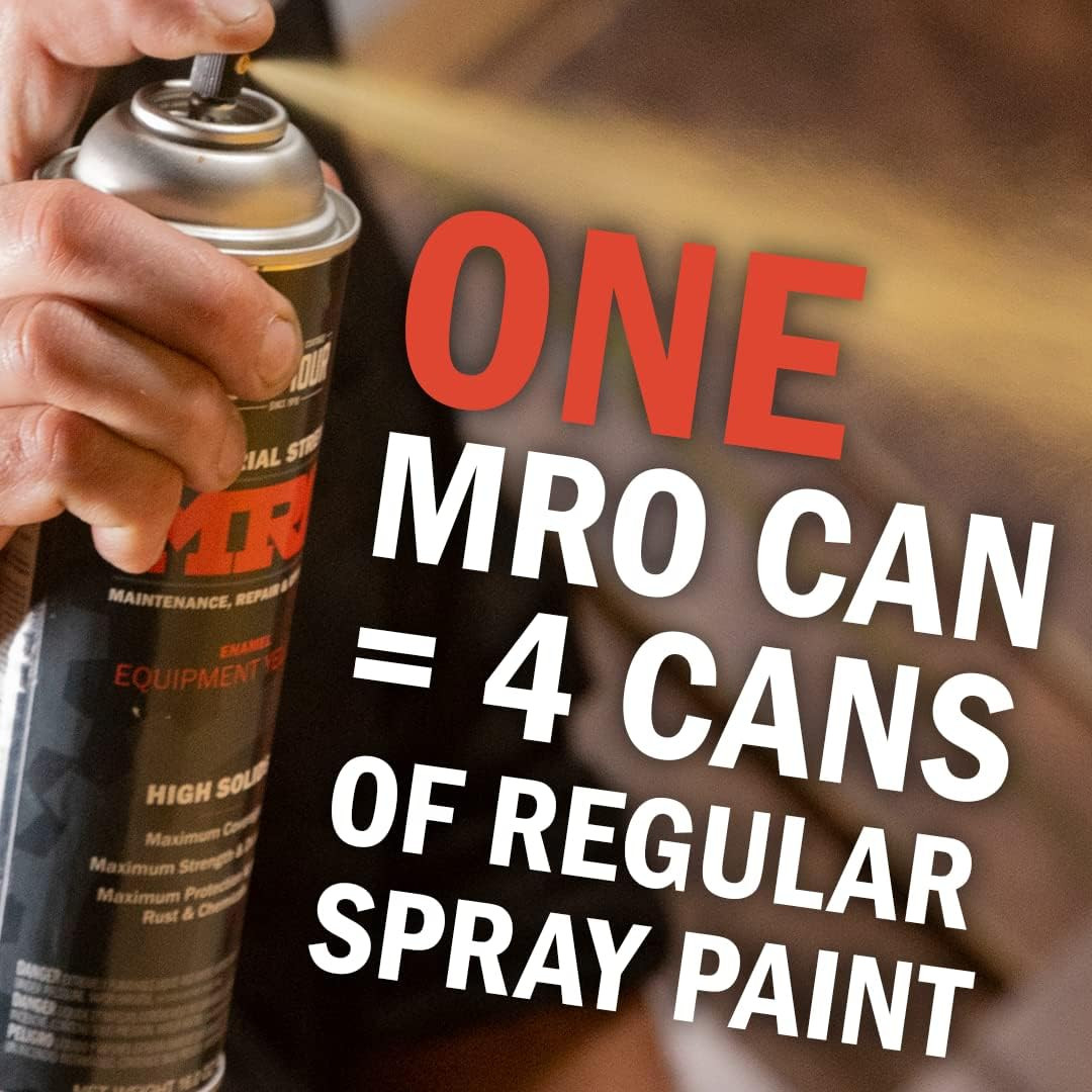 Industrial MRO High Solids Spray Paint, Light Gray Primer , 17 Ounce 620-1431