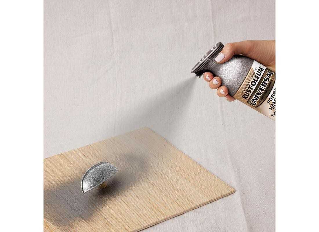 UNIVERSAL Spray Paint, Satin, Antique Pewter, 12 oz, Aerosol Can