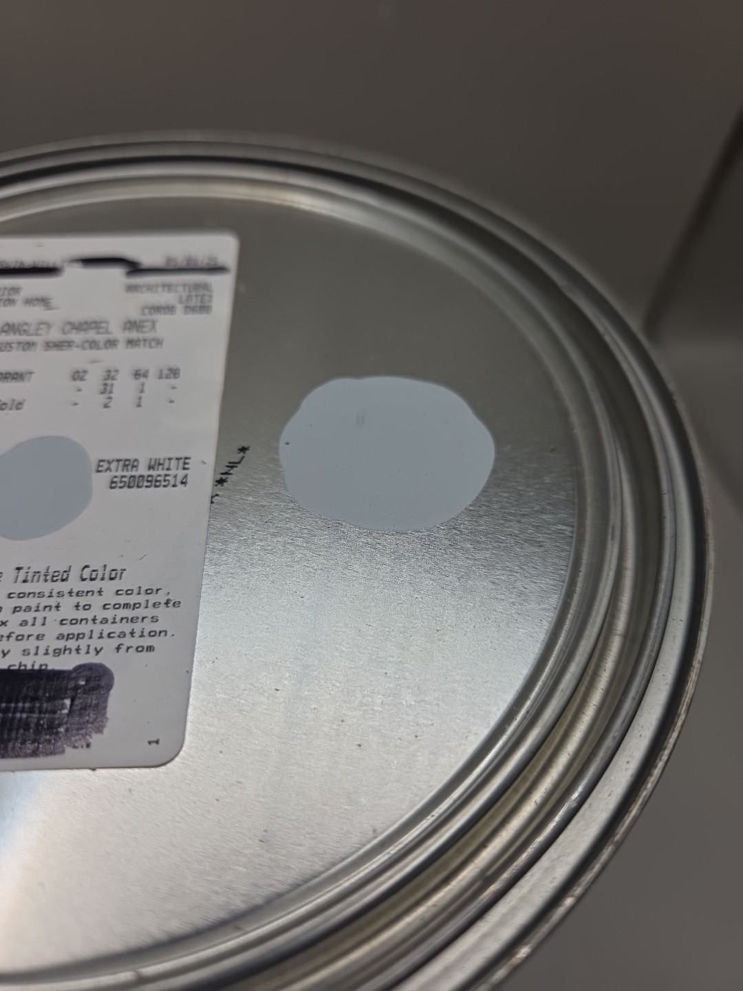1 Gallon Sherwin Williams Duration Interior Matte Color 7663 Monorail Silver