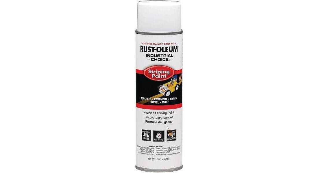 18 oz. Flat White Inverted Striping Spray Paint