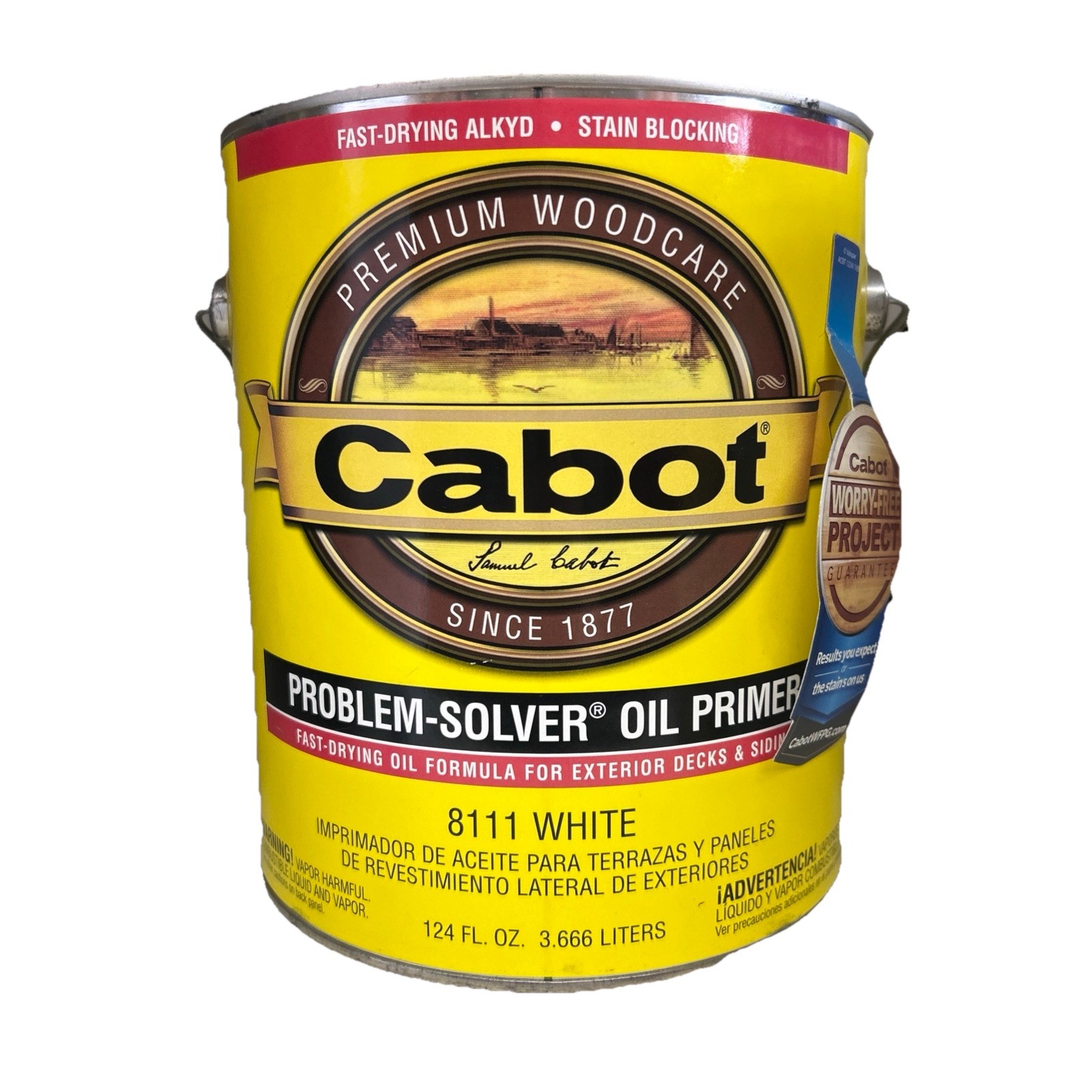 Cabot Problem Solver Oil Primer 8111 White Exterior Deck Siding 1 Gallon NEW