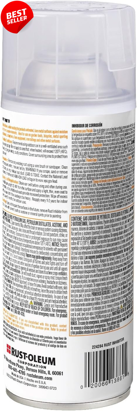 Rust Inhibitor Spray 10.25oz Stops Rust Protection for Metal Surfaces – US
