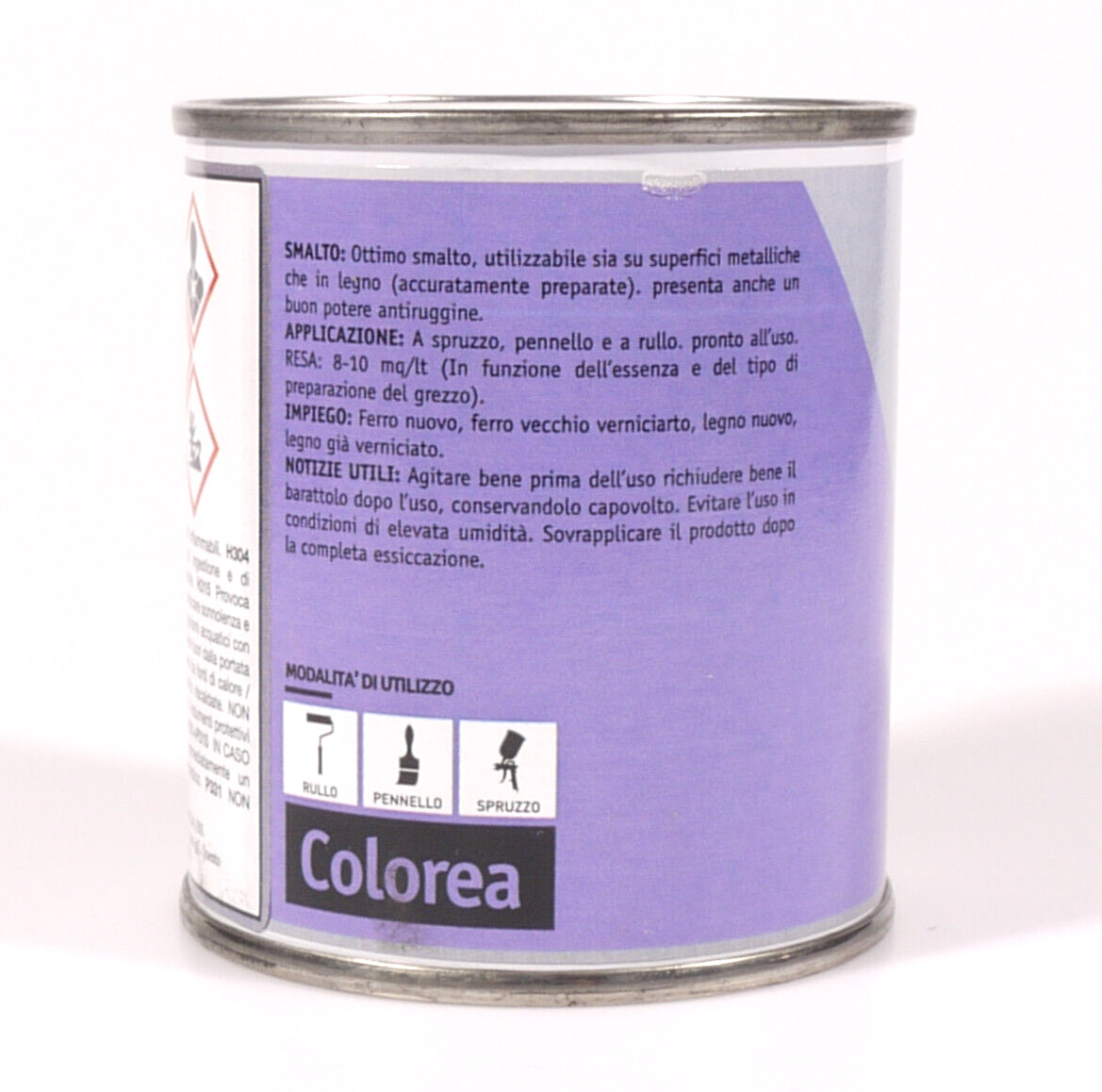 PRL) POLISHED ENAMEL PAINT 6 COL. PAINT WOOD IRON PAINT GREEN GRAY BLUE ROLLER