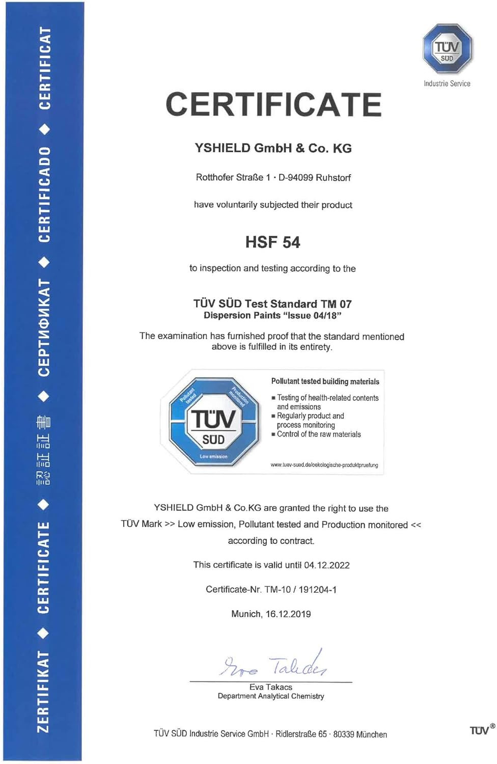 Shielding Solutions EMF Shielding Paint YSHIELD HSF54 5 Liter