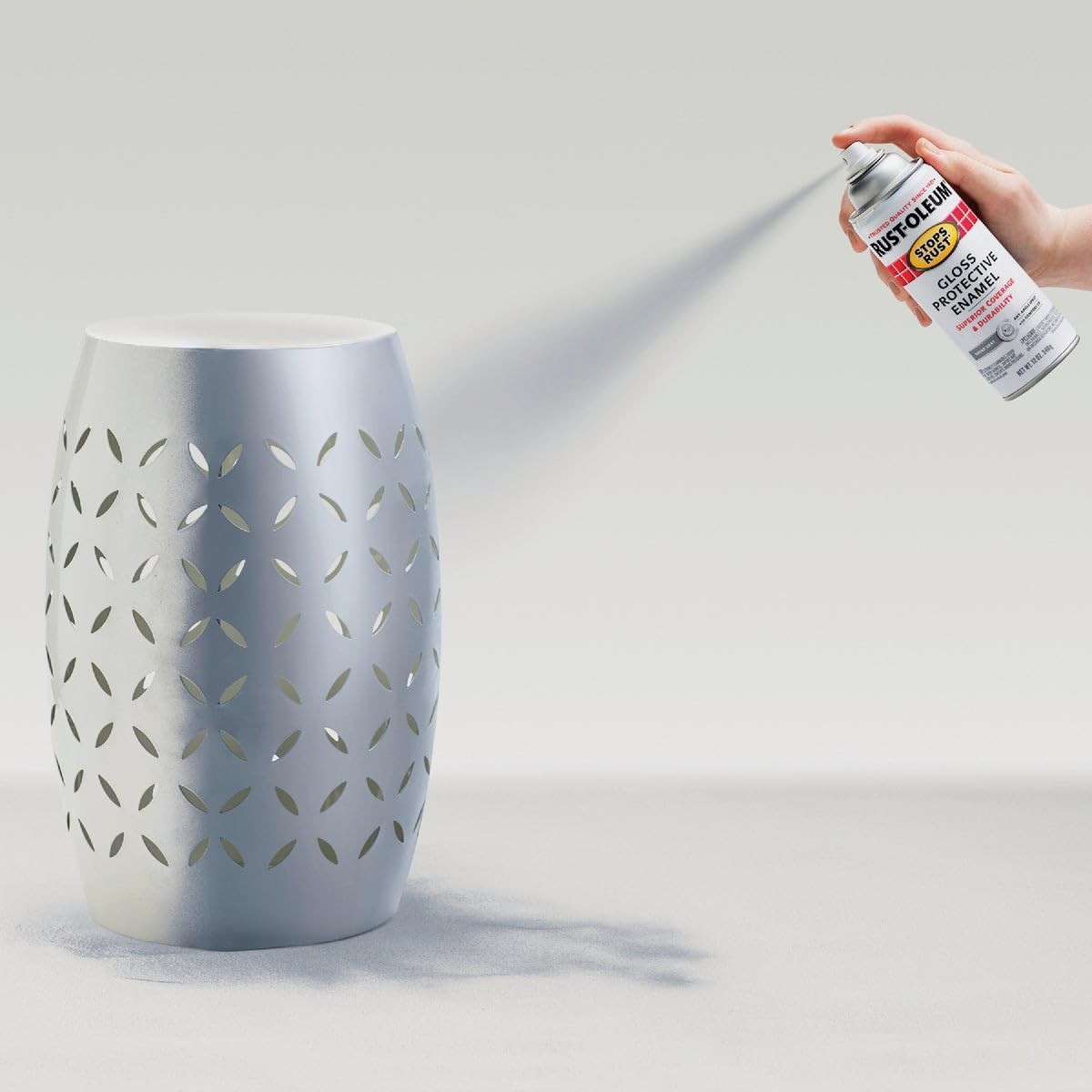 Rust-Oleum 12 oz. Stops Rust Gloss Smoke Gray Spray Paint – Durable Finish