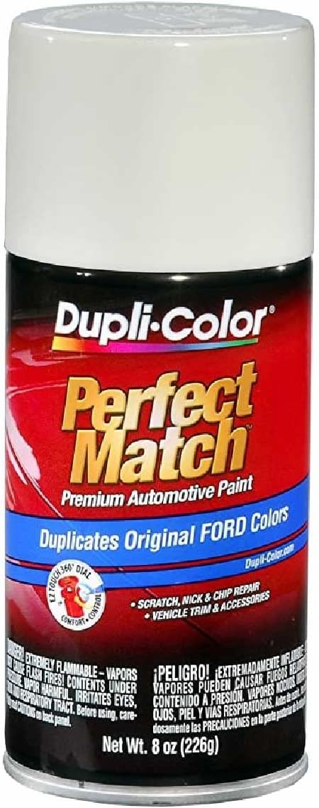 Dupli-Color EBFM03847 Perfect Match Automotive Spray, Ford Pure White, C/9E/YG –