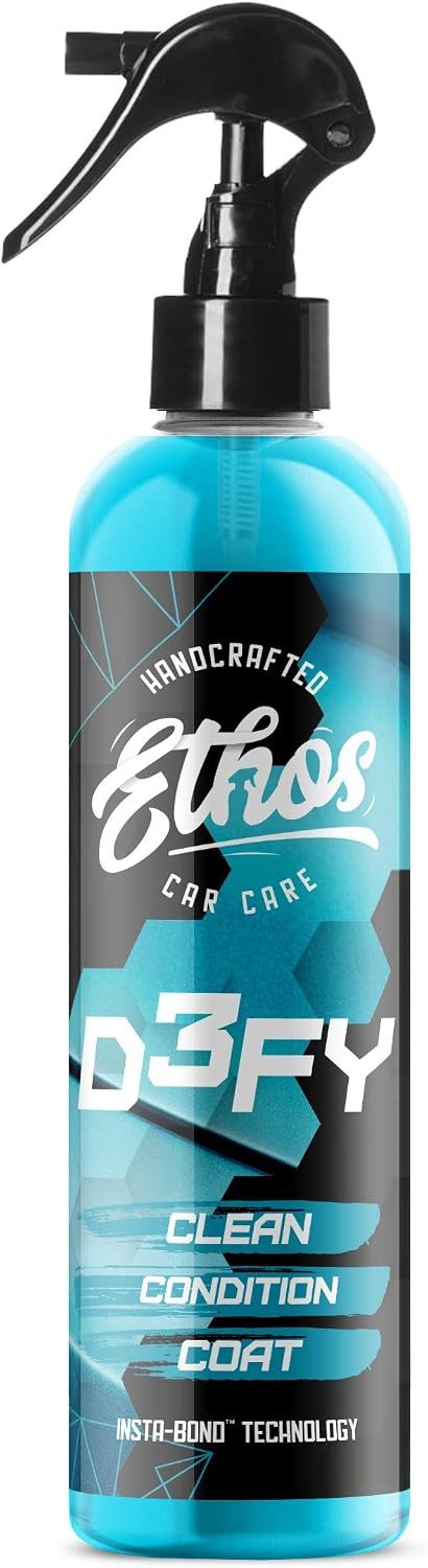 Ethos Defy – 3 in 1 Ceramic Coating – Waterless Car Wash 8 Fl Oz (Pack of 1)