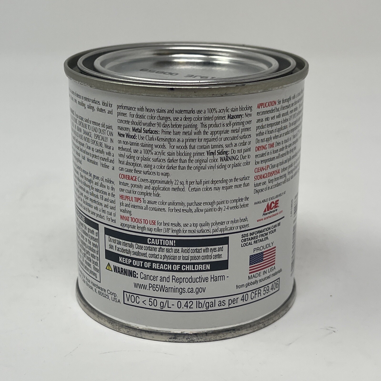 Clark + Kensington 102A118 Interior Exterior High Gloss Enamel Paint, Deep Green