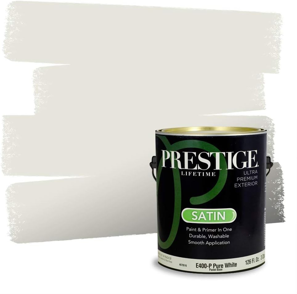 Exterior Paint & Primer In One – Satin, 100% Acrylic, Low VOC, Mildew-Resistant