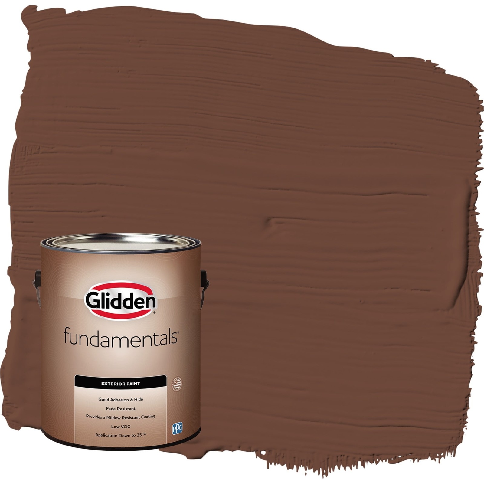 Fundamentals Bird House Brown / Brown Satin Exterior Paint,1Gallon delivery fast