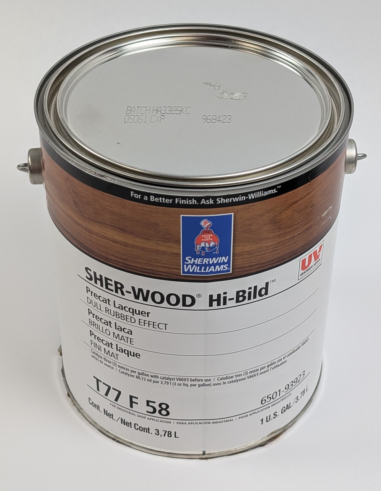 Sherwin-Williams Sher-Wood Hi-Bild Precat Lacquer Dull Rubbed Effect 1 Gal