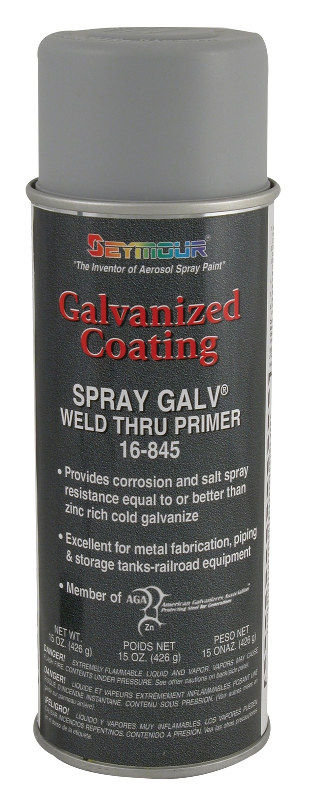 Seymour 15 Ounce Spray Weld Through Paint Cold Galvanizing Primer Flexible
