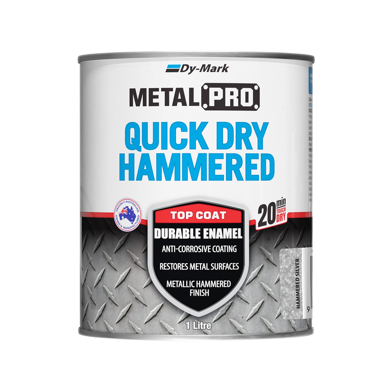 Dy-Mark 1L Hammered Silver MetalPro Quick Dry