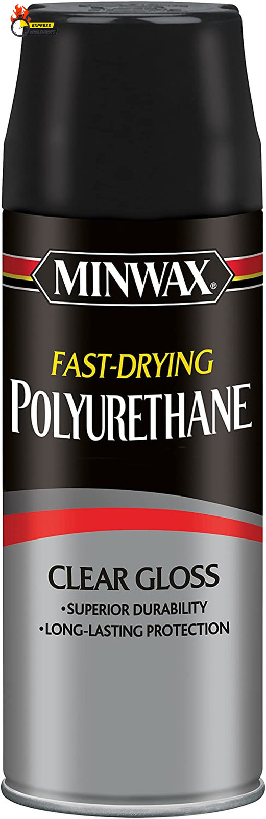 Fast Drying Polyurethane Spray, Protective Wood Finish, Clear/Warm Gloss, 11.5 O