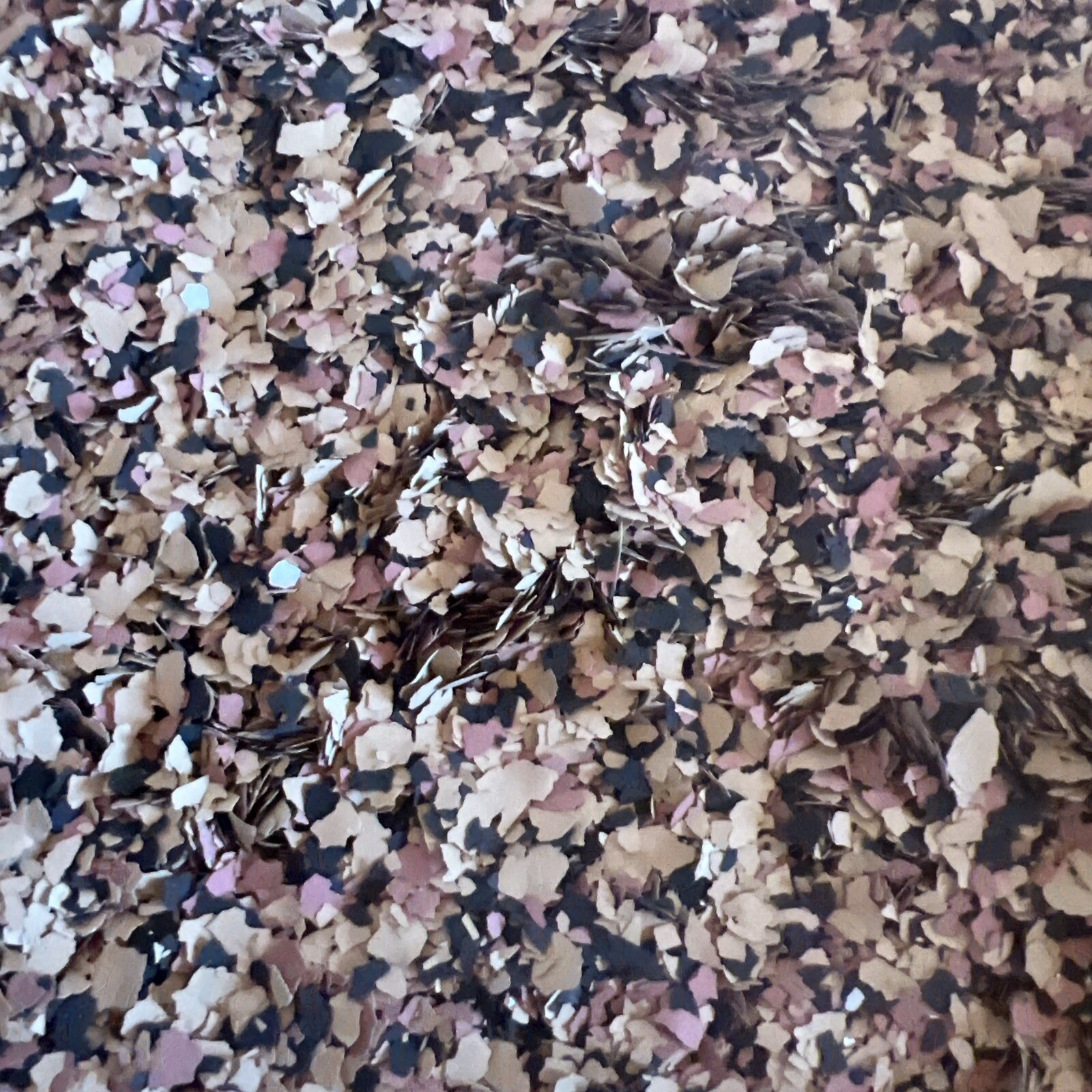 7 Lbs Decorative Color Chips Epoxy Floor Flakes Garage Black Tan Brown