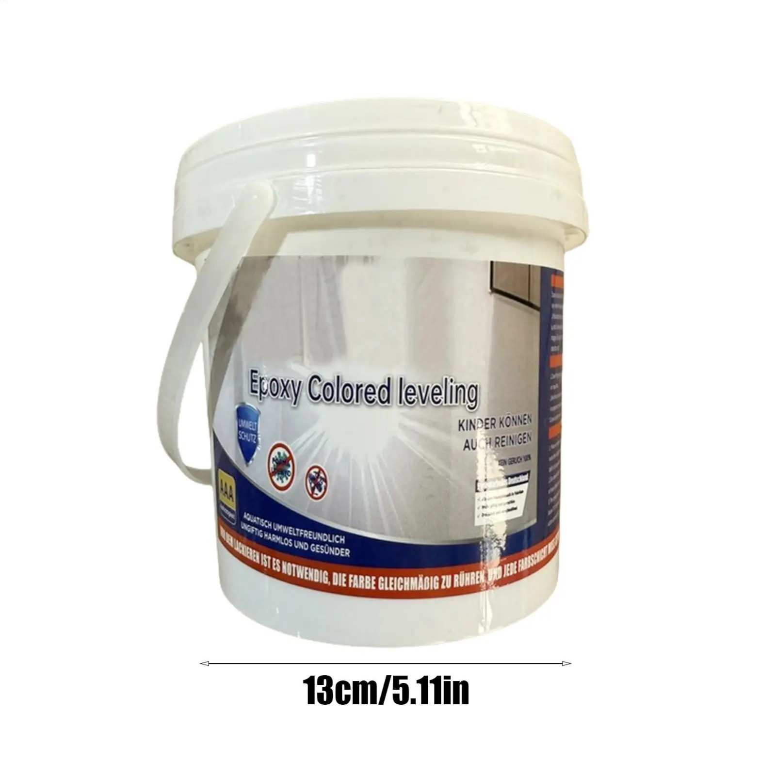 Marble Effect Epoxy Floor Coating High-Gloss Floor Paint Waterproof & Anti-slip