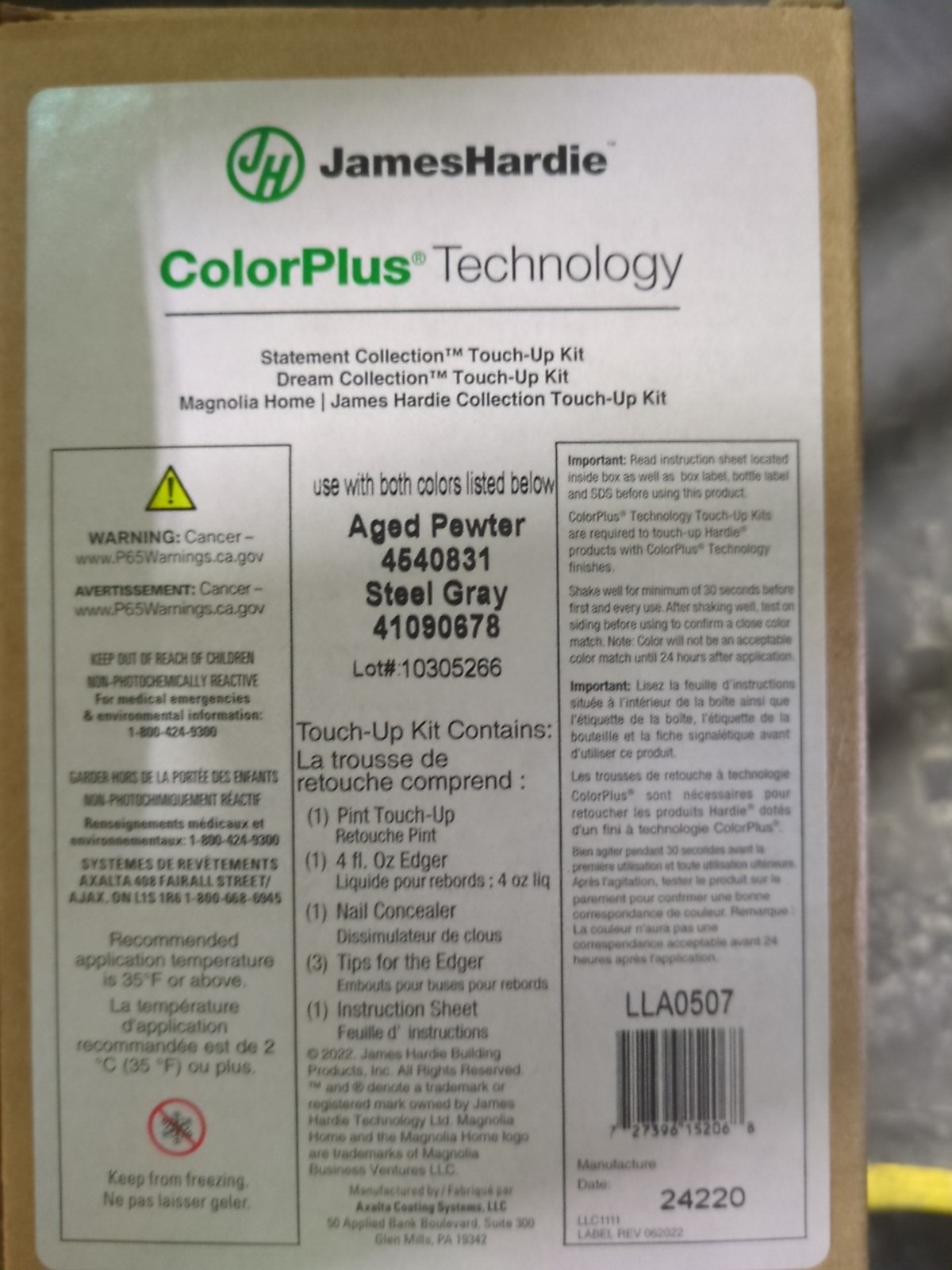 James Hardie ColorPlus Touch Up Paint 16oz–COLOR AGED PEWTER–