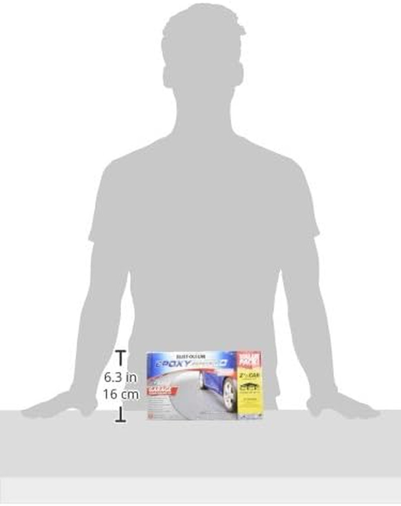 251870 EPOXYSHIELD Garage Floor Coating Kit, 2.5 Car, Gloss Gray