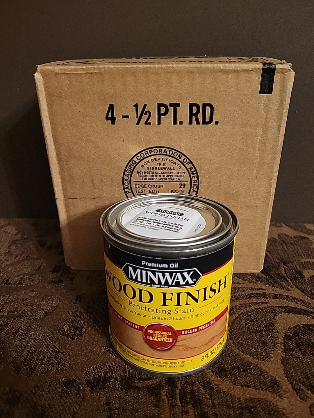 32 oz 4 Pack Minwax Penetrating Stain Golden Pecan 8 oz ea Wood Finish Free Ship