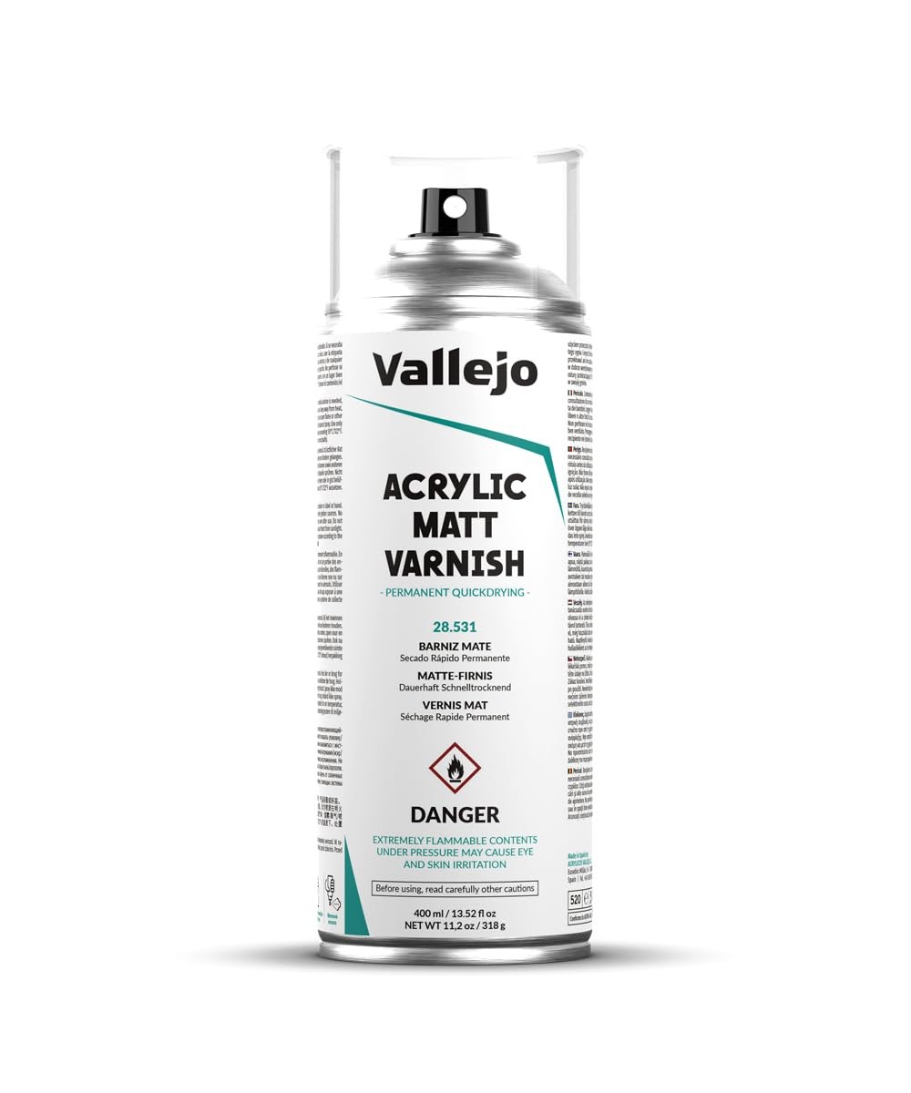 Acrylic Matt Varnish Spray for Interior & Exterior Surfaces – 400ml