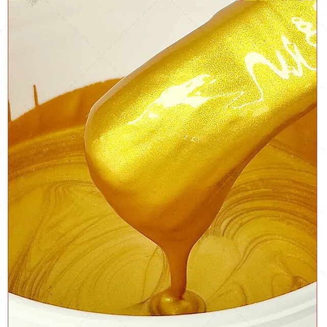 Bright gold paint wood, metal paint, water based paint for wall etc 100ml 500ml