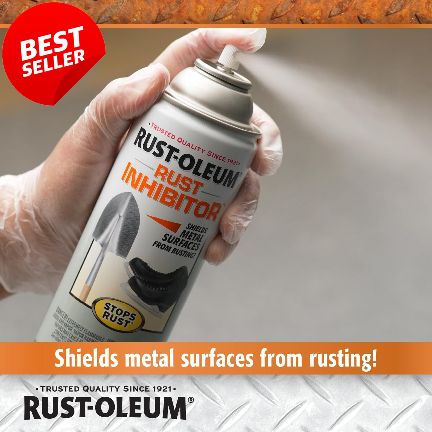 Rust Inhibitor Spray 10.25oz Stops Rust Protection for Metal Surfaces – US