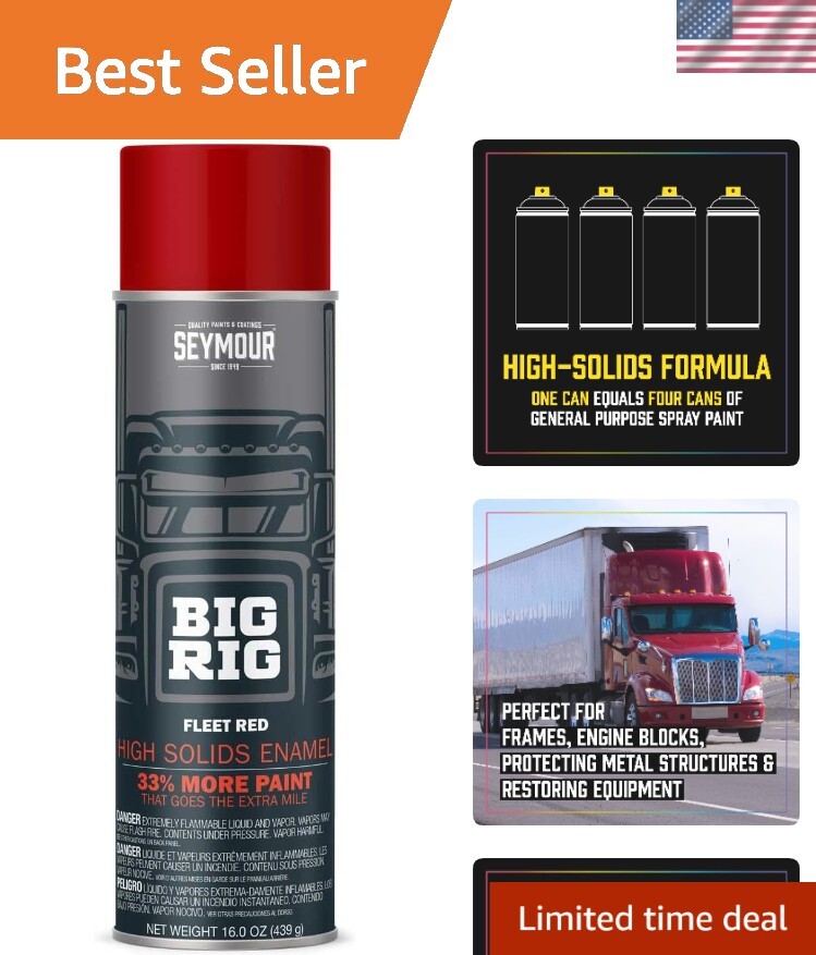 Professional Fleet Red Coatings – 16 Oz Rust and Weather Resistant Spray Paint
