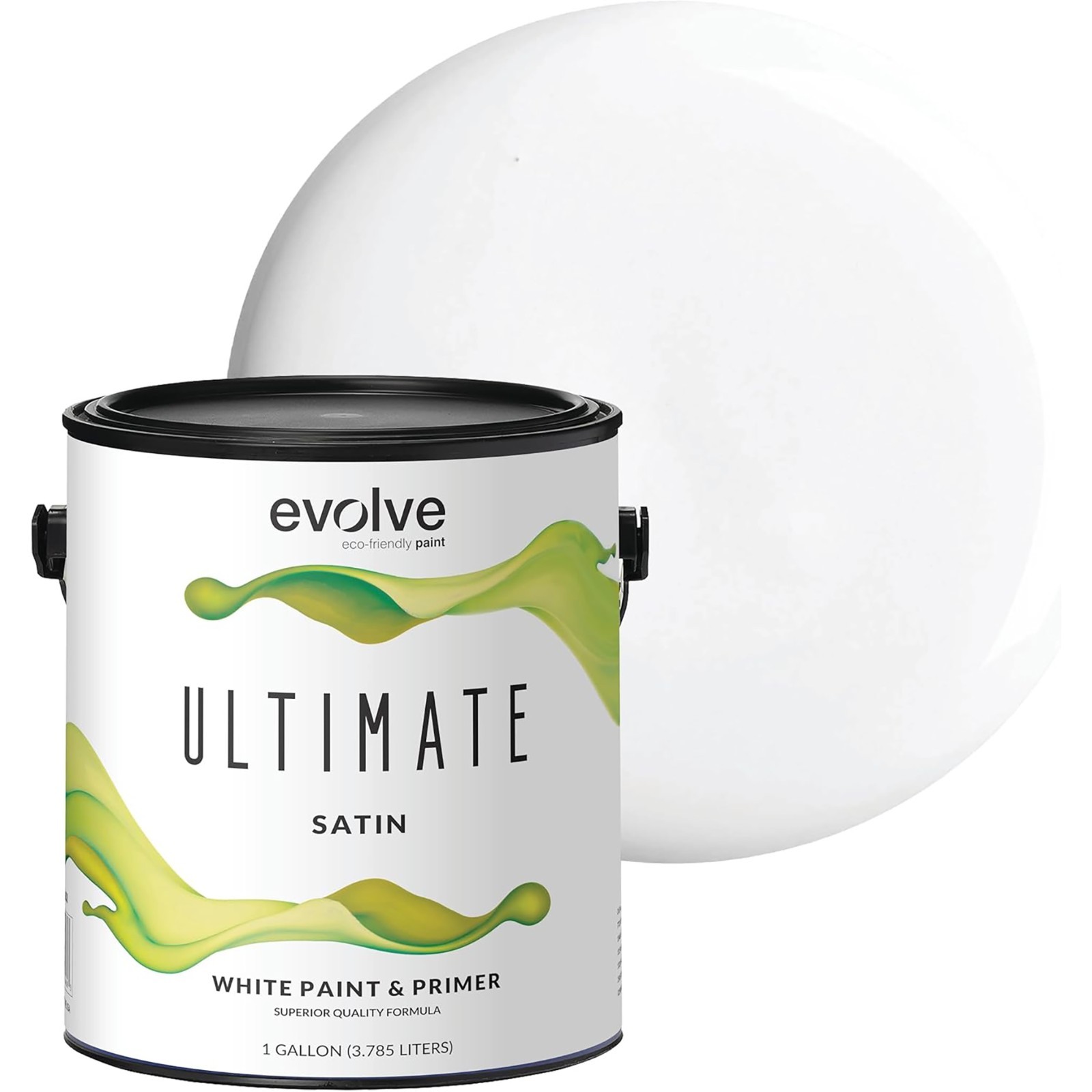 Evolve Ultimate Paint & Primer in White for Interior & Exterior House Paint Sati