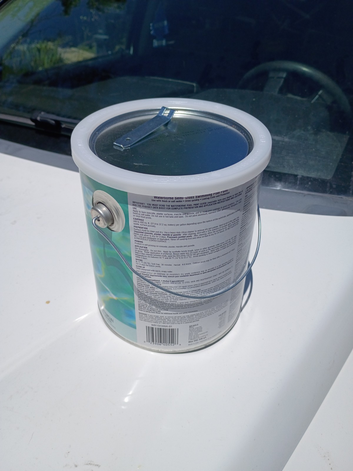 INSL-X Waterborne Swimming Pool Paint Semi-Gloss Ocean Blue WR-1023