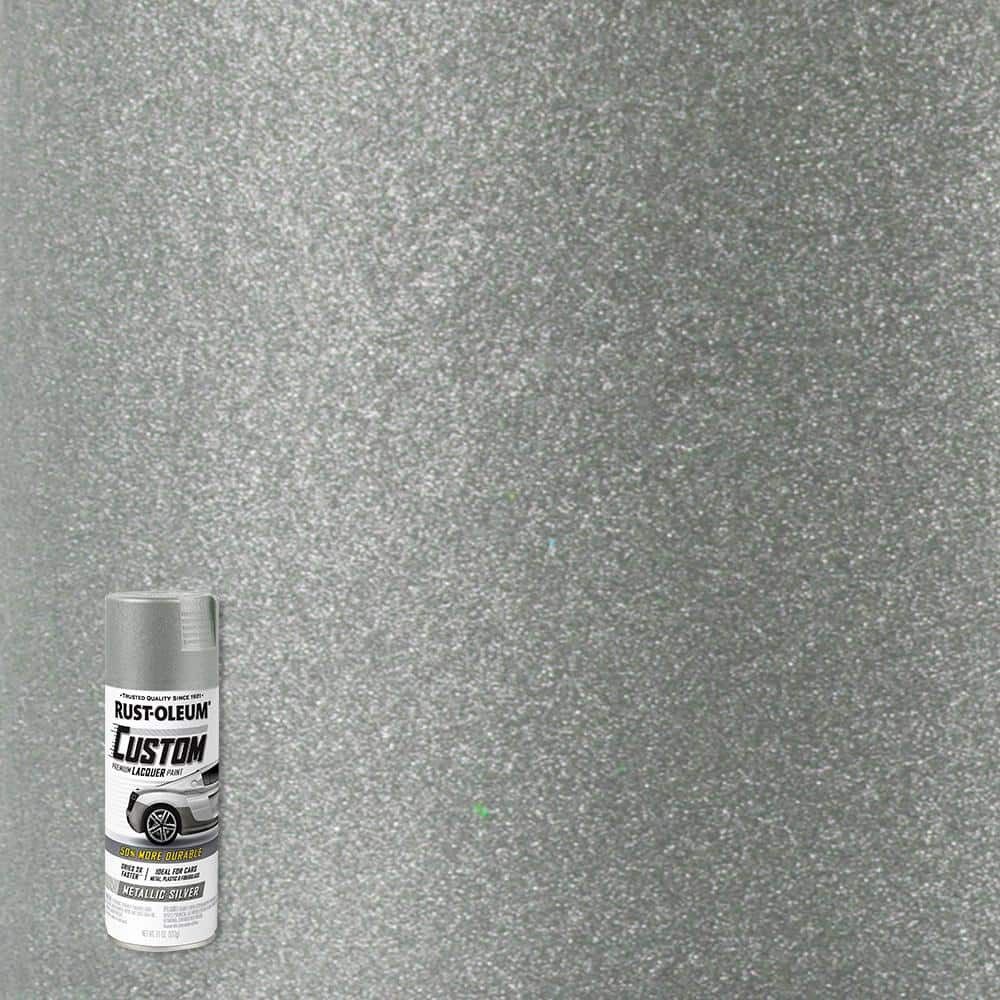 11 Oz. Metallic Silver Custom Lacquer Spray Paint (6-Pack)