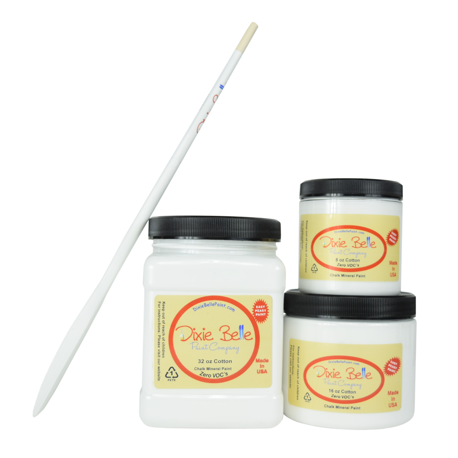 Dixie Belle Chalk Mineral Paint – Cotton – You Select Size