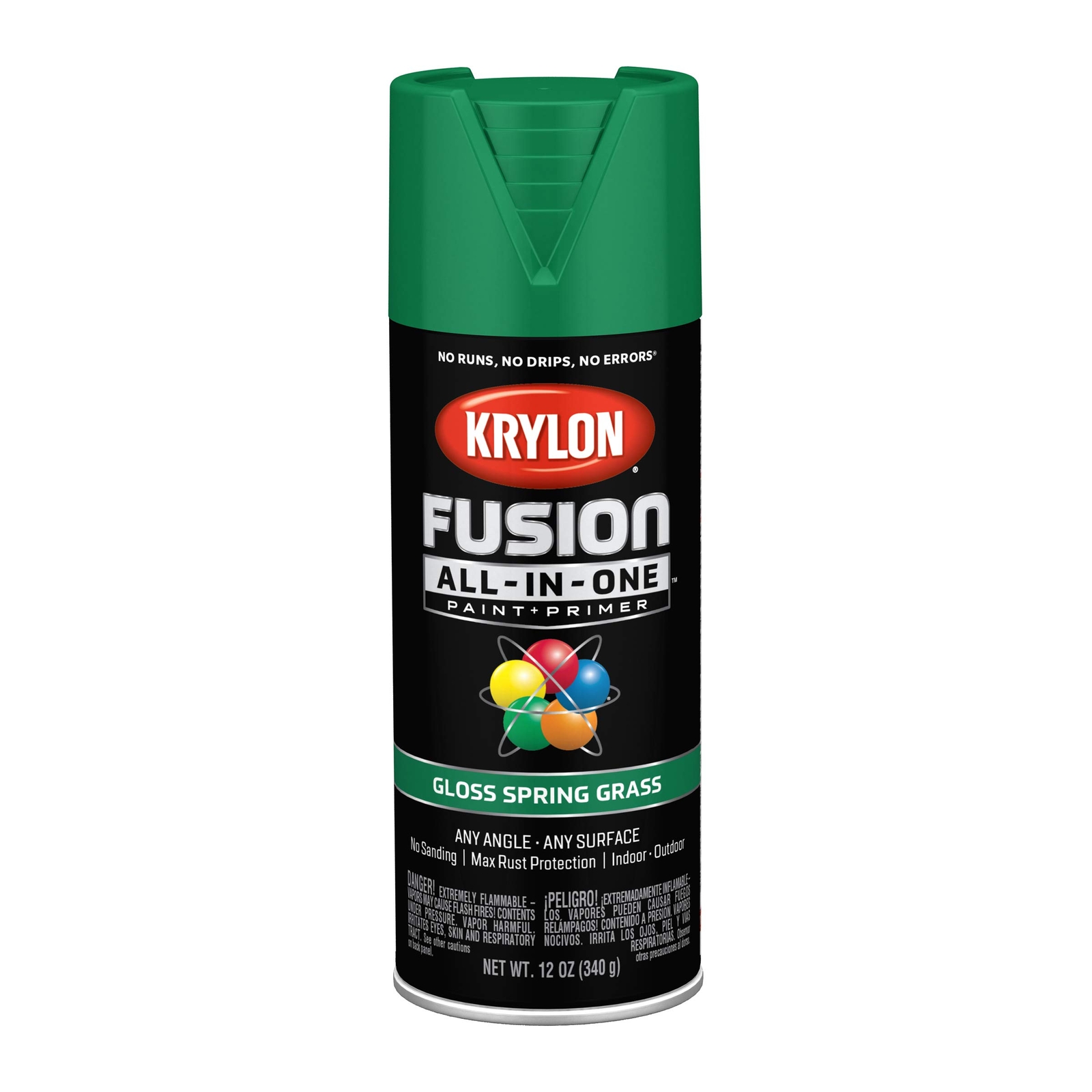 Krylon All In One Spray Paint 12oz 5X Adhesion Indoor Outdoor Rust Protection