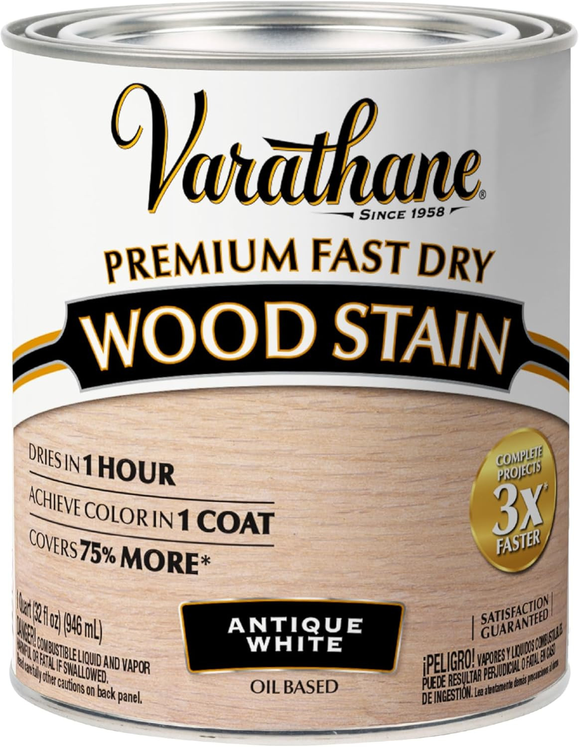 Premium Fast Dry Wood Stain | 1 Hour Dry Time | 1 Coat Color | Interior Wood Sta