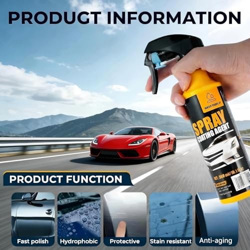 Ceramic Coating for Cars -300ml Nano Hydrophobic Ceramic Spray Coating Agent,