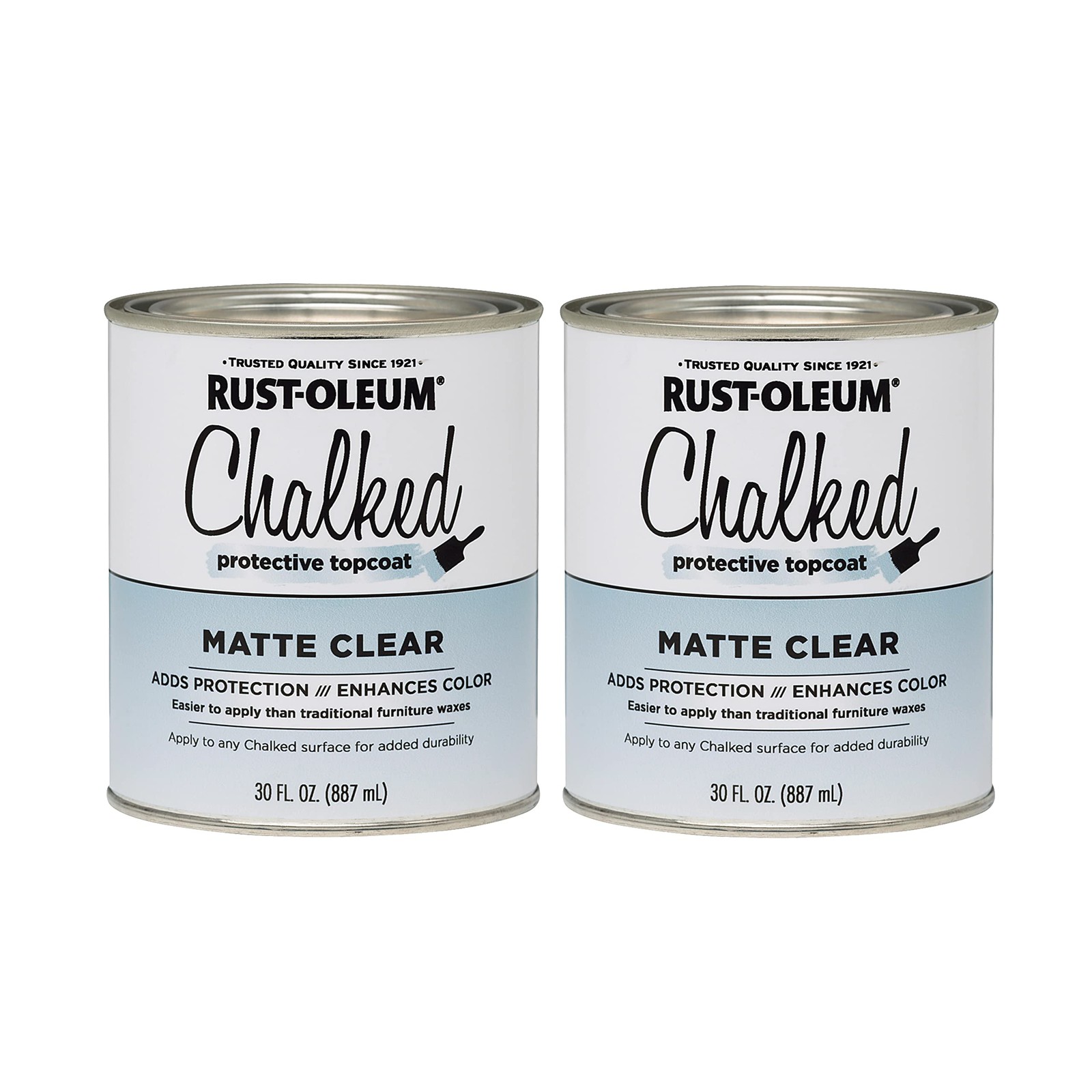 Rust Oleum Ultra Matte Chalked Clear Topcoat 30 Ounce Pack Of 2 Low Odor Finish