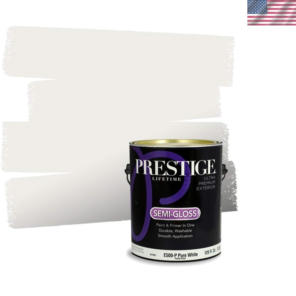 High Coverage 1-Gallon Acrylic Exterior Paint & Primer – Fast-Drying, Easy Clean