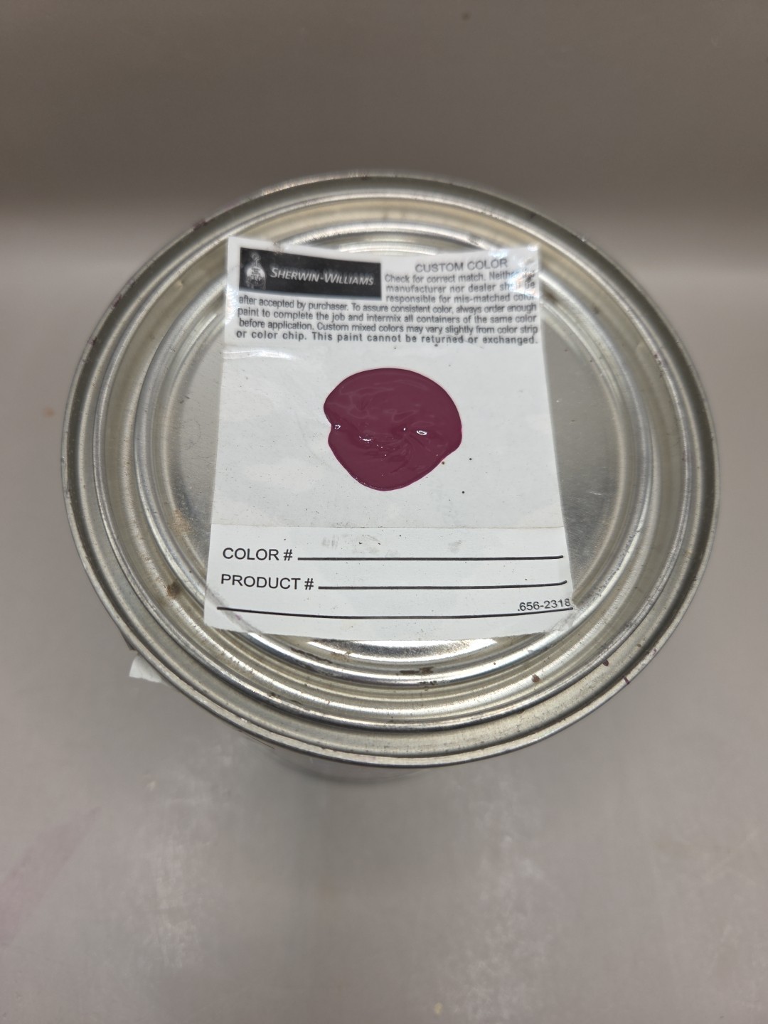 1 Qt Sherwin Williams Duration Interior Satin Color 7577 Blackberry