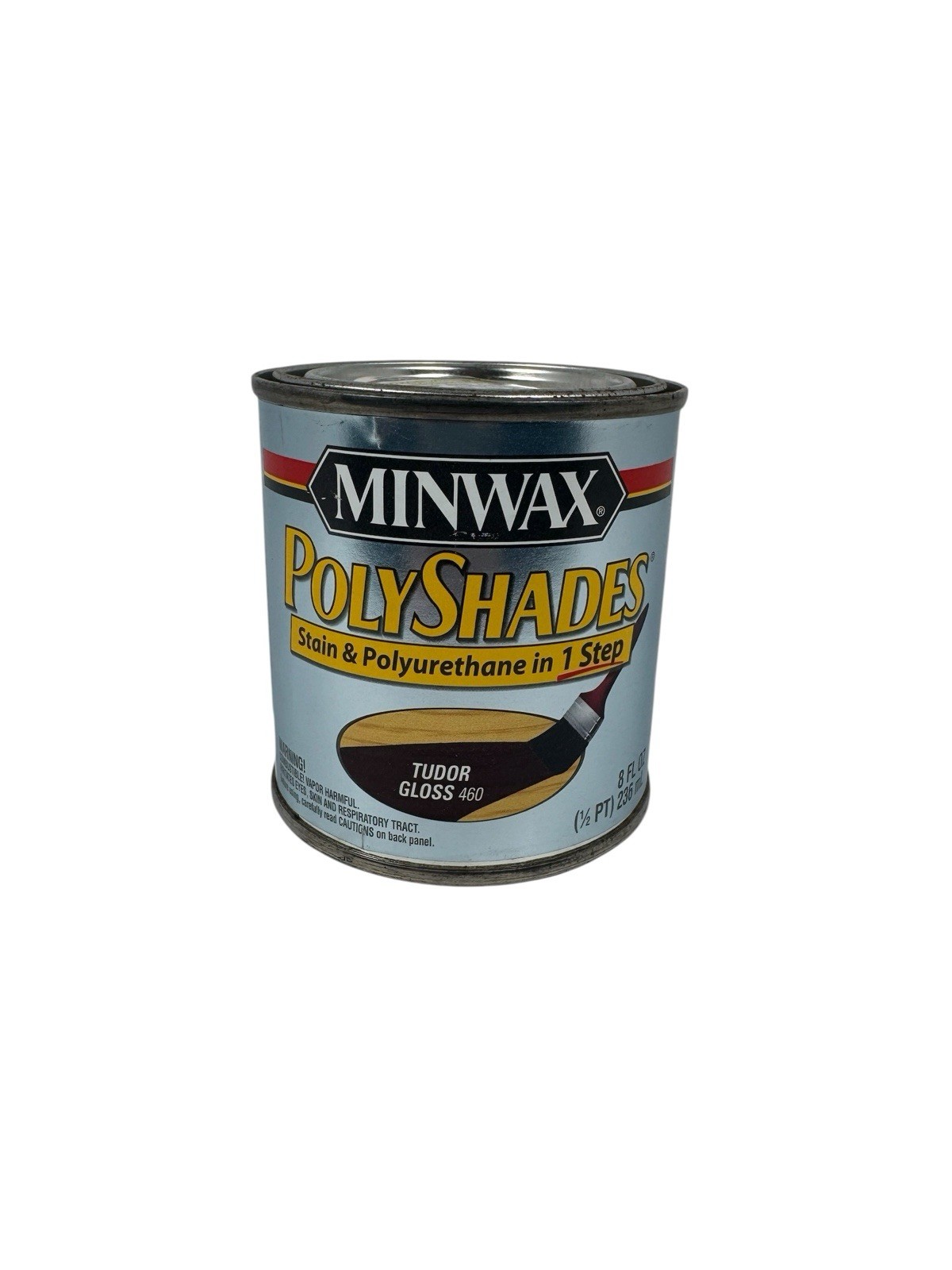 Minwax Polyshades Stain Polyurethane In 1 Step TUDOR Gloss 460 1/2 Pint – New